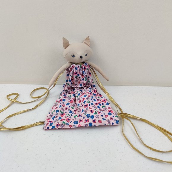 Lil Pyar Ballet Fox Plush Toy Stuffed Animal with Bag - Picture 2 of 10